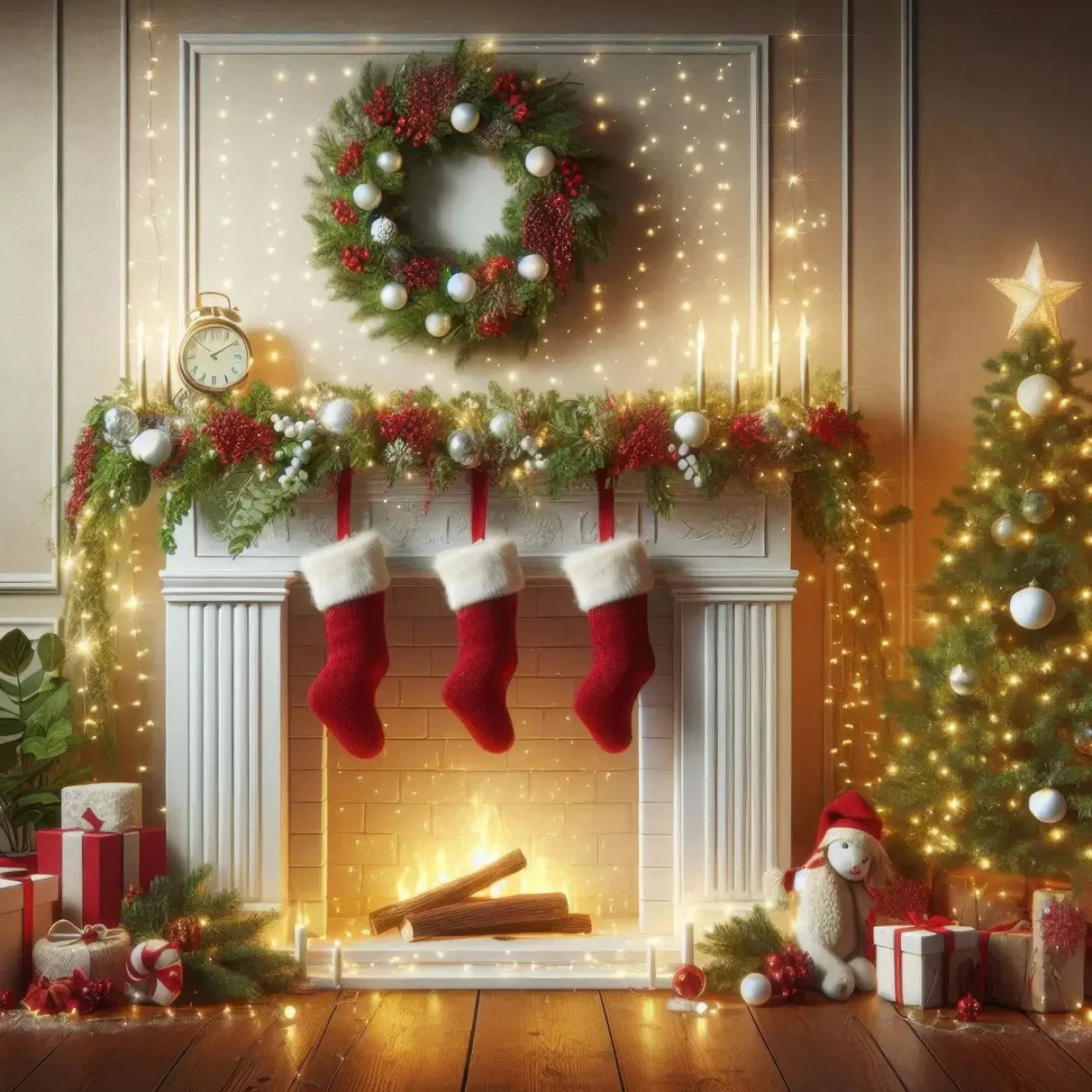 Christmas Magic 2 8’X8’ Fleece (96 X Inch) Backdrop