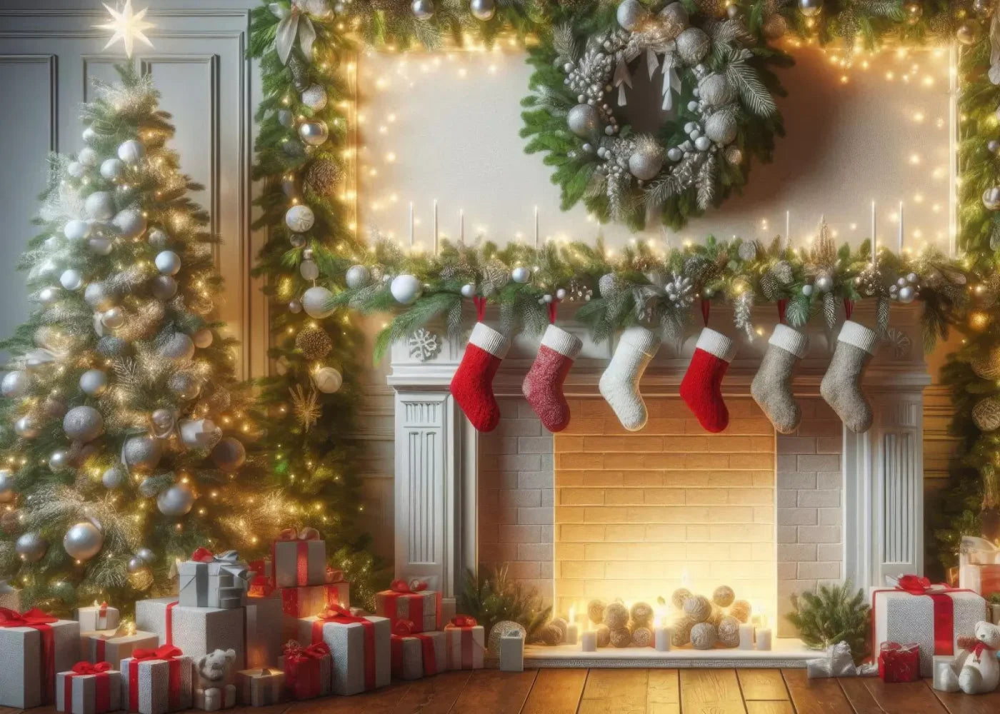 Christmas Magic 7’X5’ Ultracloth (84 X 60 Inch) Backdrop