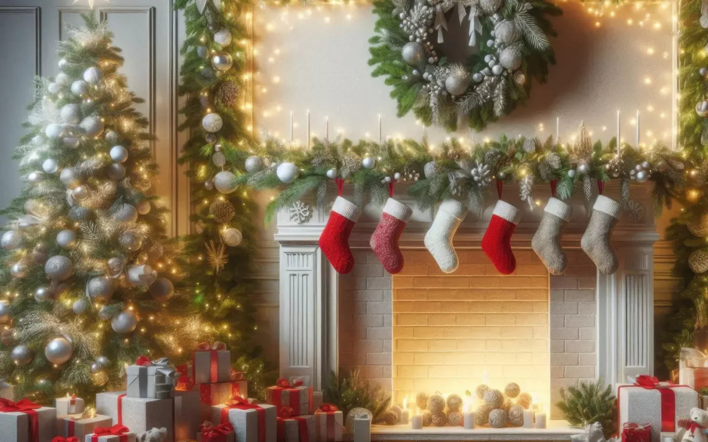 Christmas Magic 8’X5’ Ultracloth (96 X 60 Inch) Backdrop