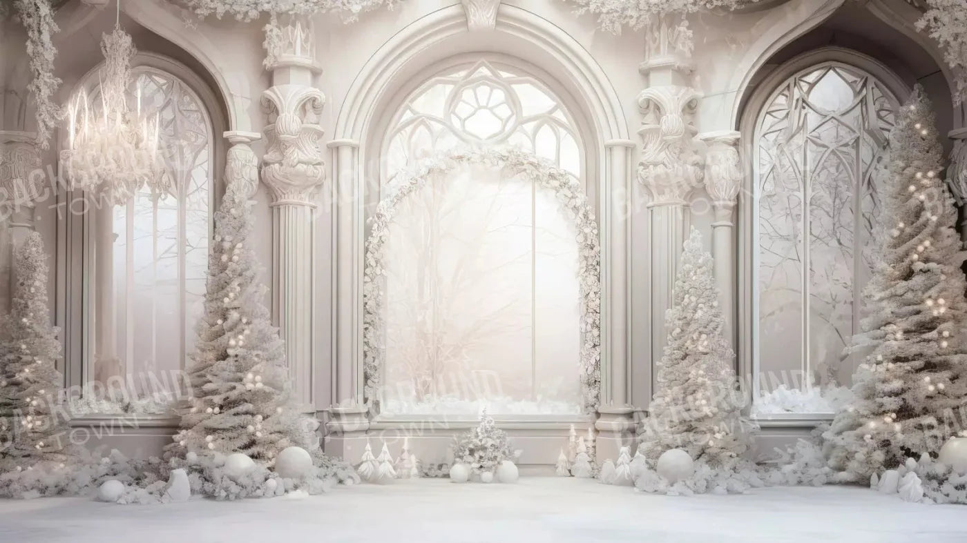 Christmas Mist Ballroom 14X8 Ultracloth ( 168 X 96 Inch ) Backdrop