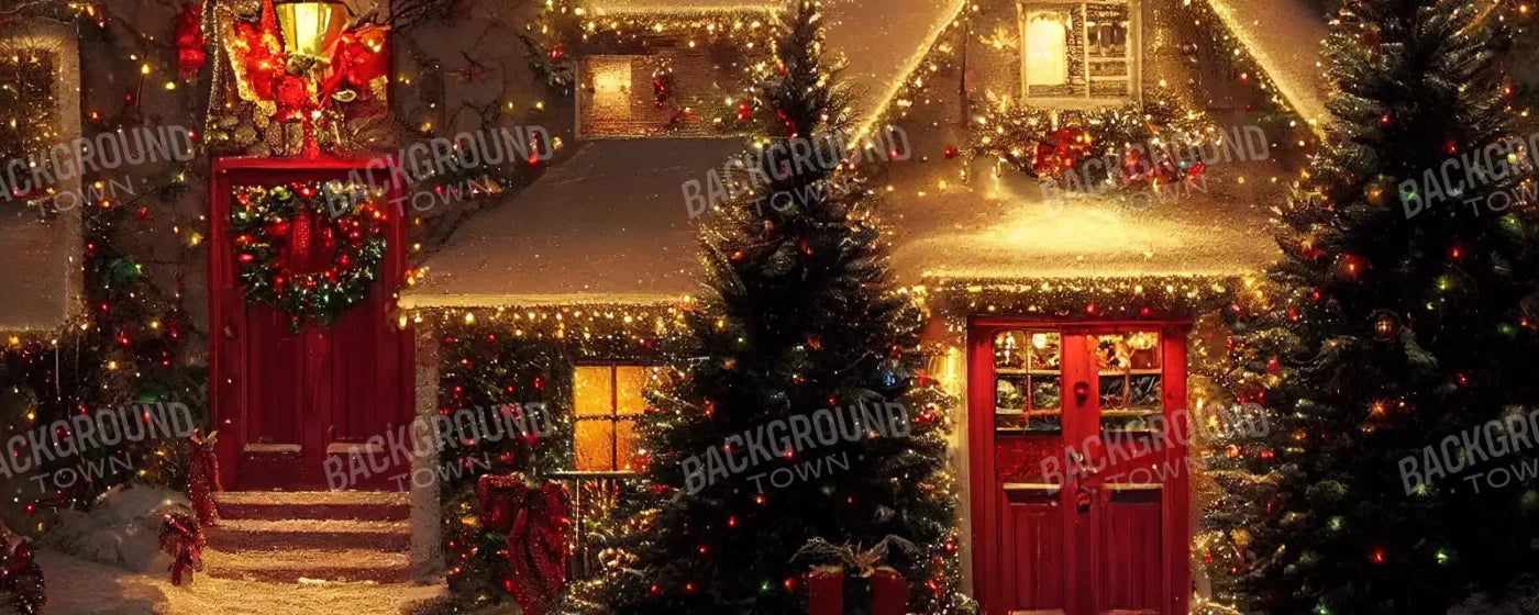 Christmas Night Iii 20’X8’ Ultracloth (240 X 96 Inch) Backdrop