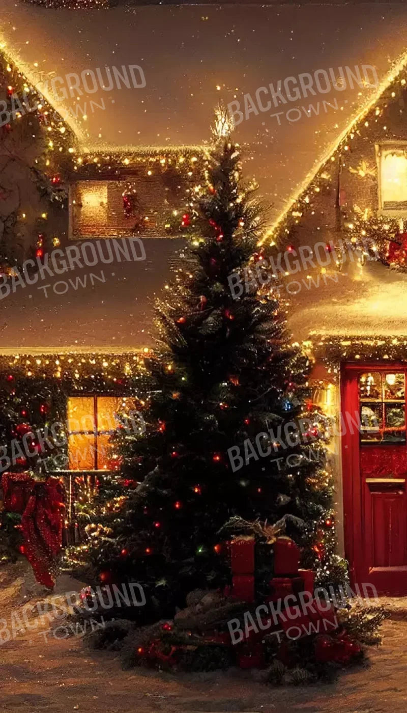 Christmas Night Iii 8’X14’ Ultracloth (96 X 168 Inch) Backdrop