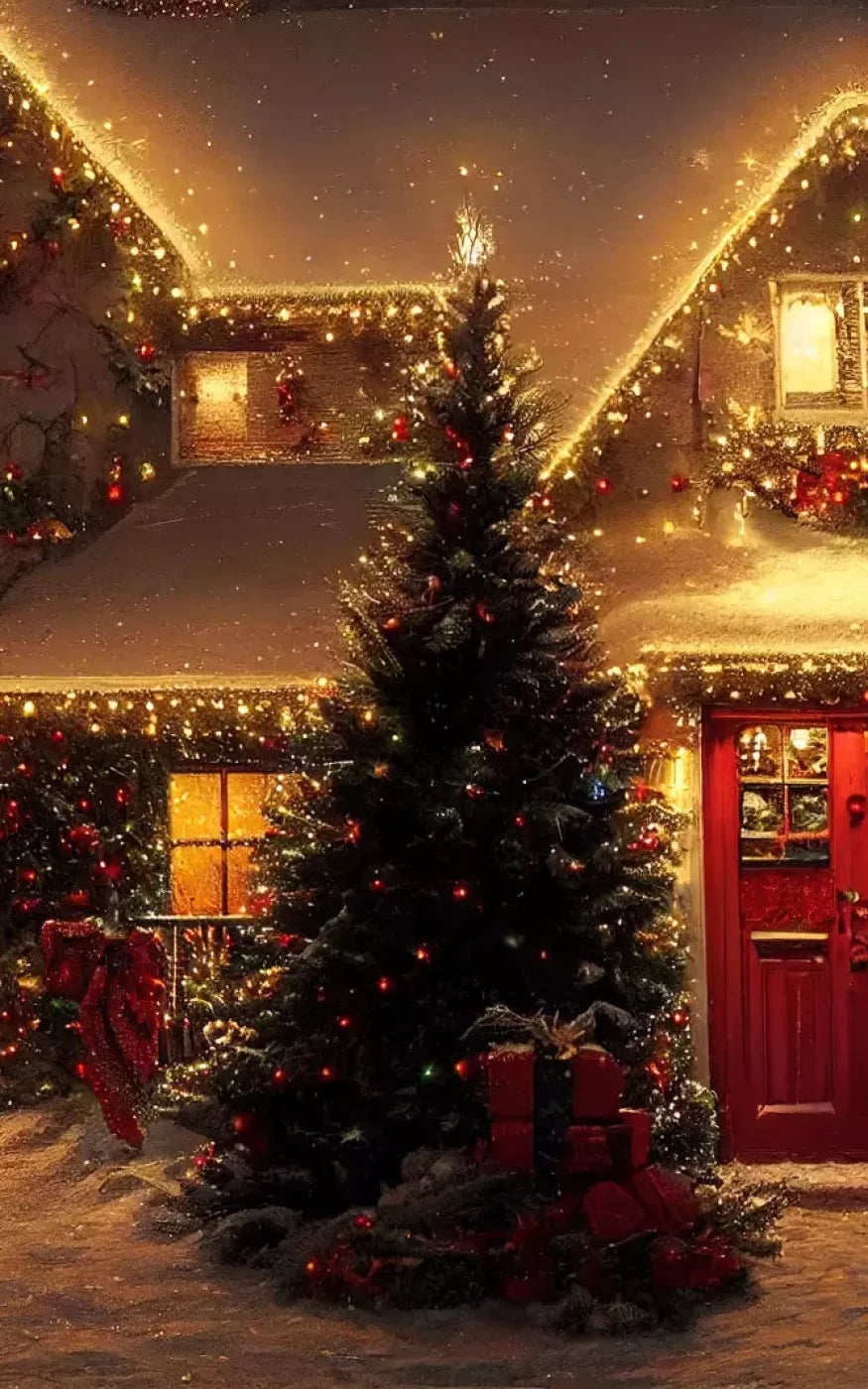 Christmas Night Iii 10’X16’ Ultracloth (120 X 192 Inch) Backdrop