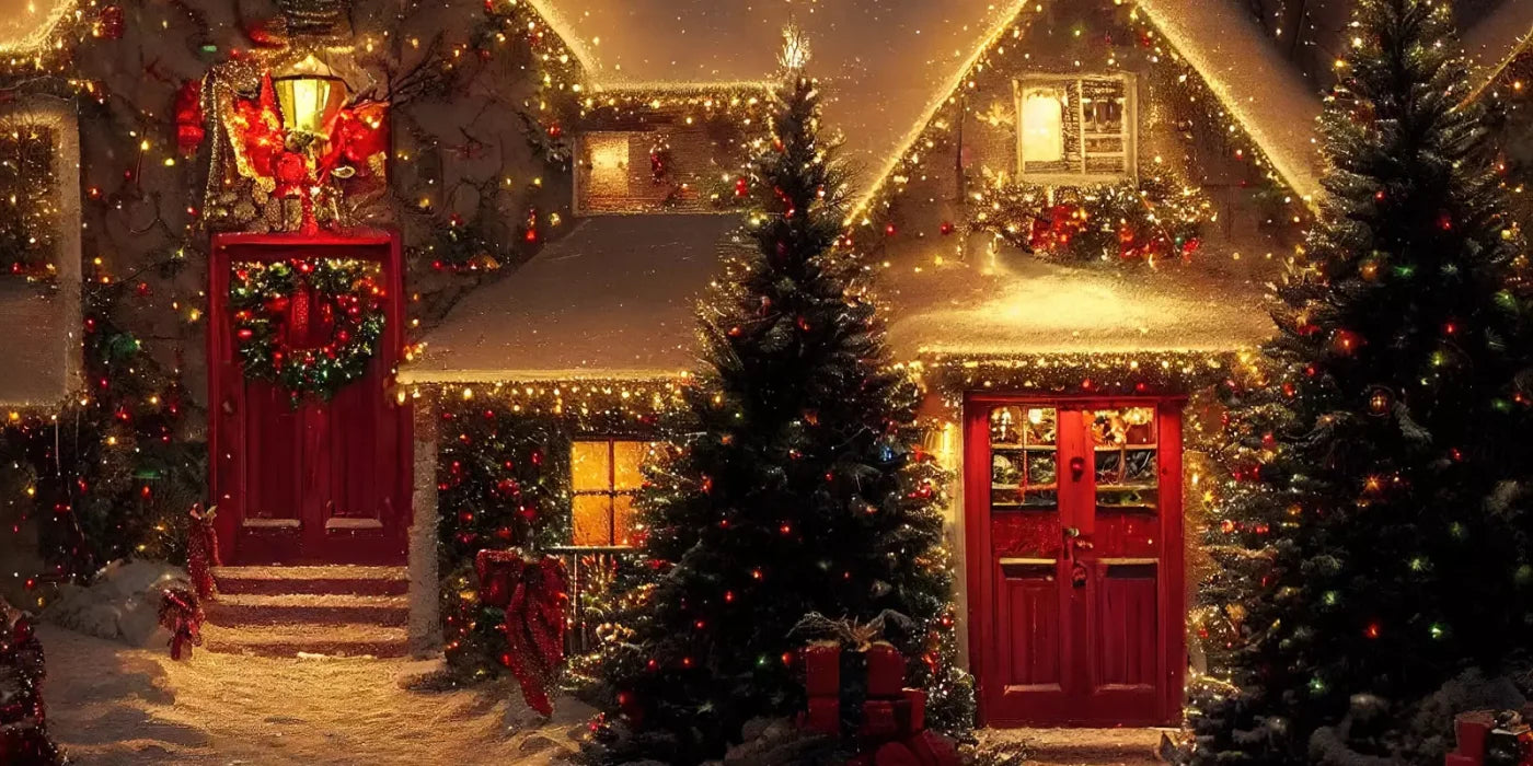 Christmas Night Iii 20’X10’ Ultracloth (240 X 120 Inch) Backdrop