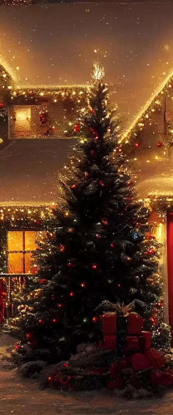 Christmas Night Iii 5’X12’ Ultracloth For Westcott X-Drop (60 X 144 Inch) Backdrop