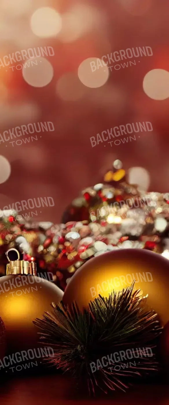 Christmas Ornaments Ii 5’X12’ Ultracloth For Westcott X-Drop (60 X 144 Inch) Backdrop