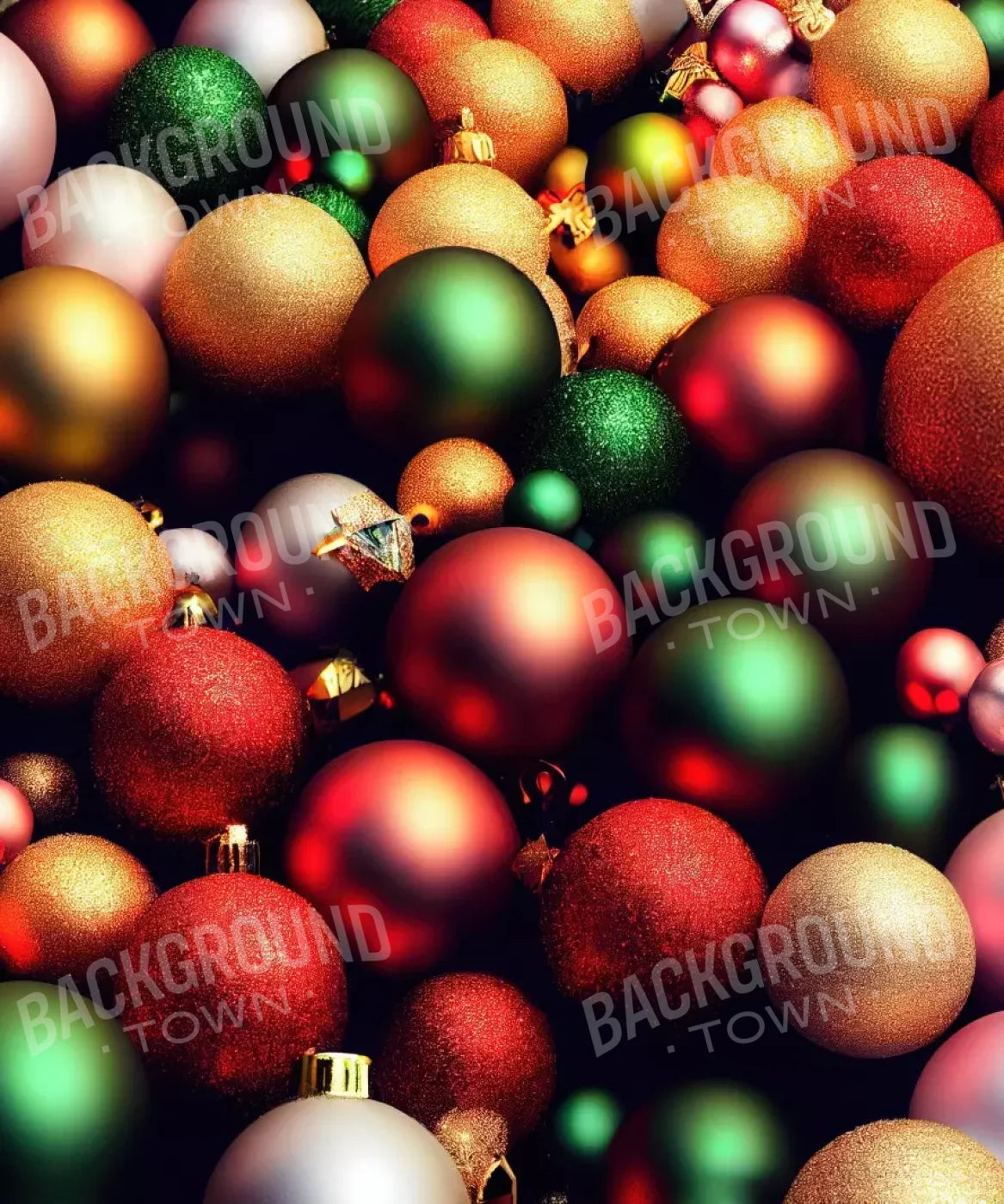 Christmas Ornaments I 10’X12’ Ultracloth (120 X 144 Inch) Backdrop