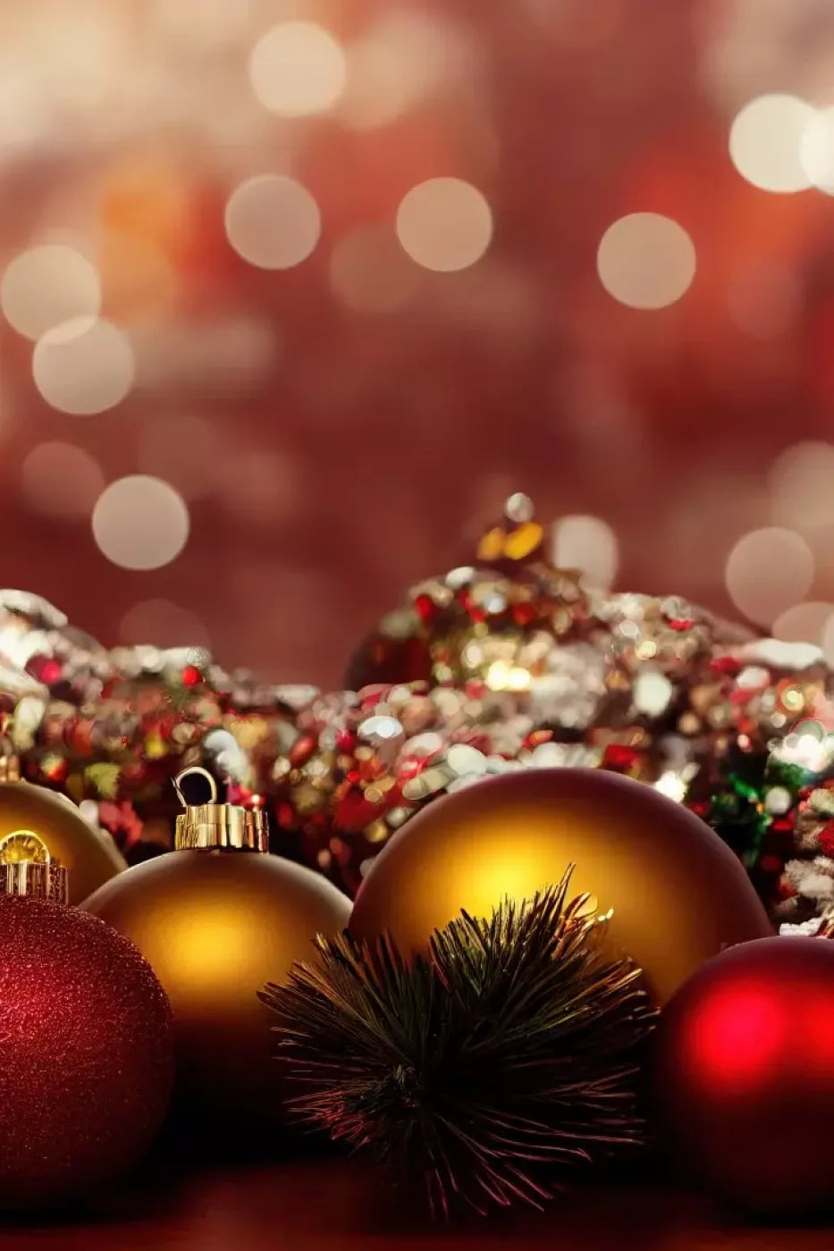 Christmas Ornaments Ii 8’X12’ Ultracloth (96 X 144 Inch) Backdrop