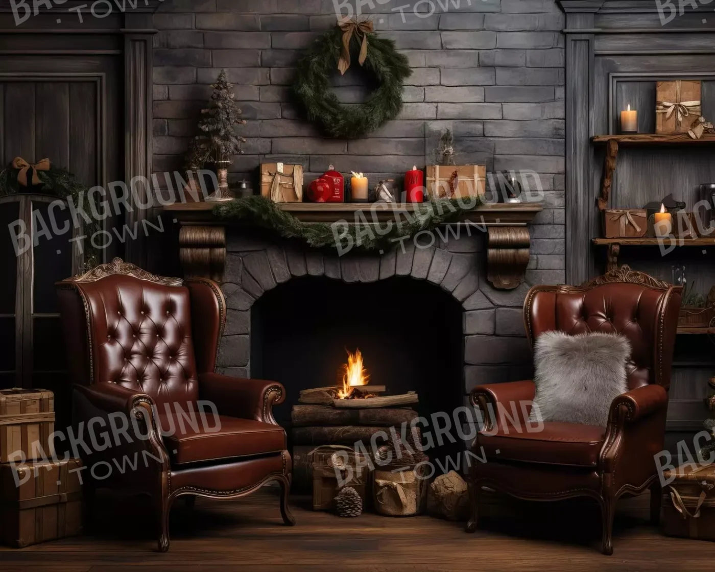 Christmas Peace Iii 10’X8’ Fleece (120 X 96 Inch) Backdrop