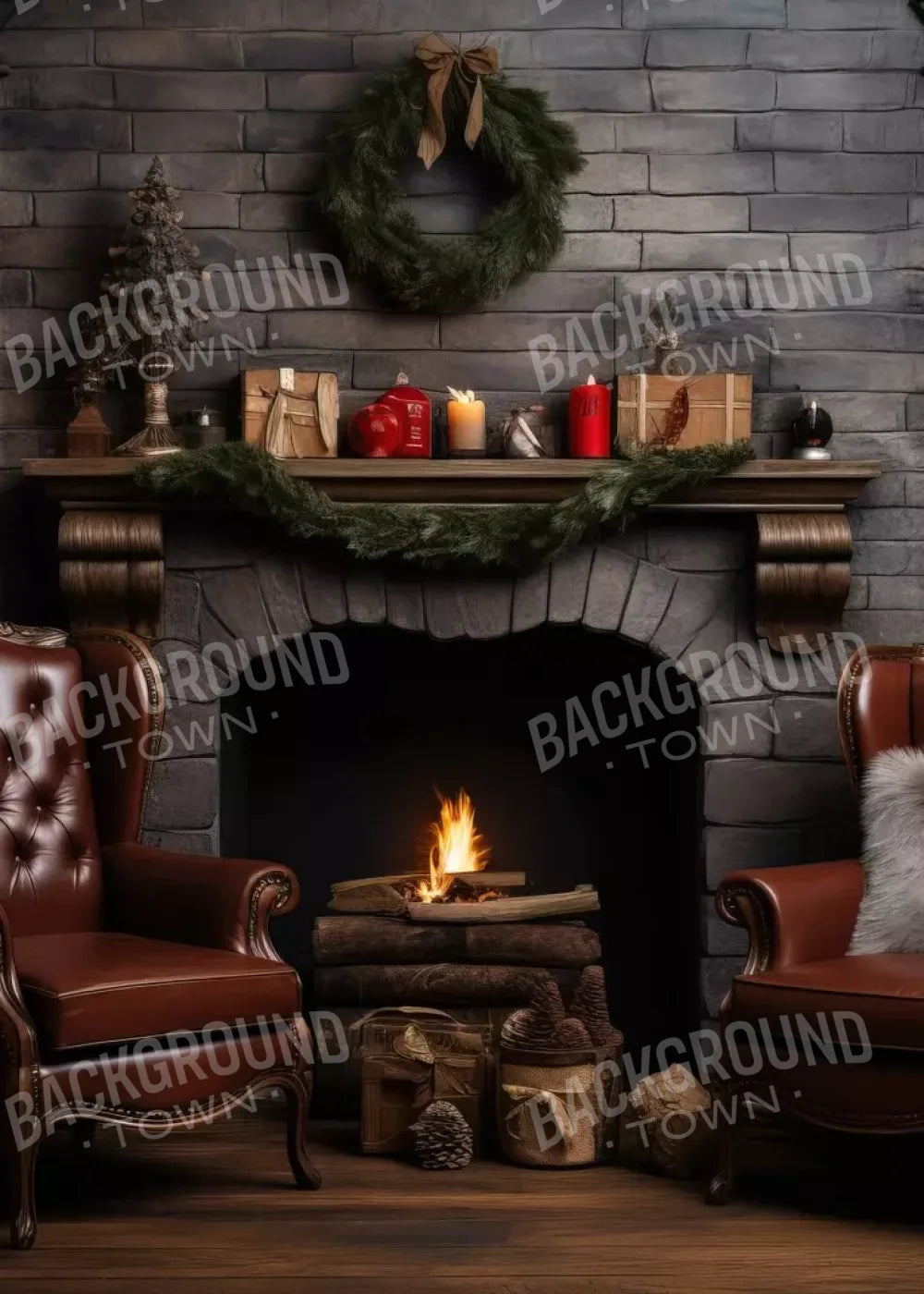 Christmas Peace Iii 5’X7’ Ultracloth (60 X 84 Inch) Backdrop