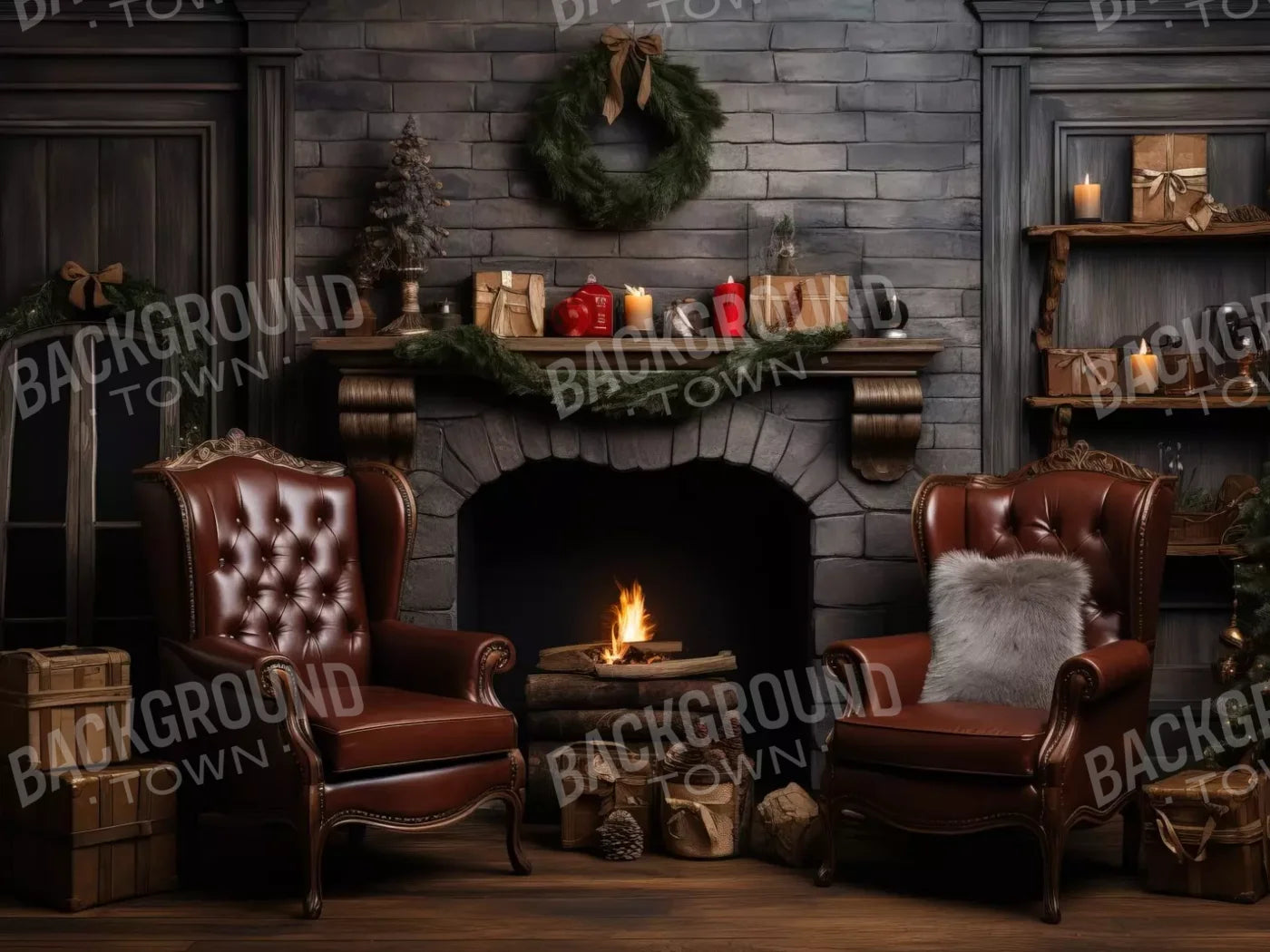 Christmas Peace Iii 6’8X5’ Fleece (80 X 60 Inch) Backdrop