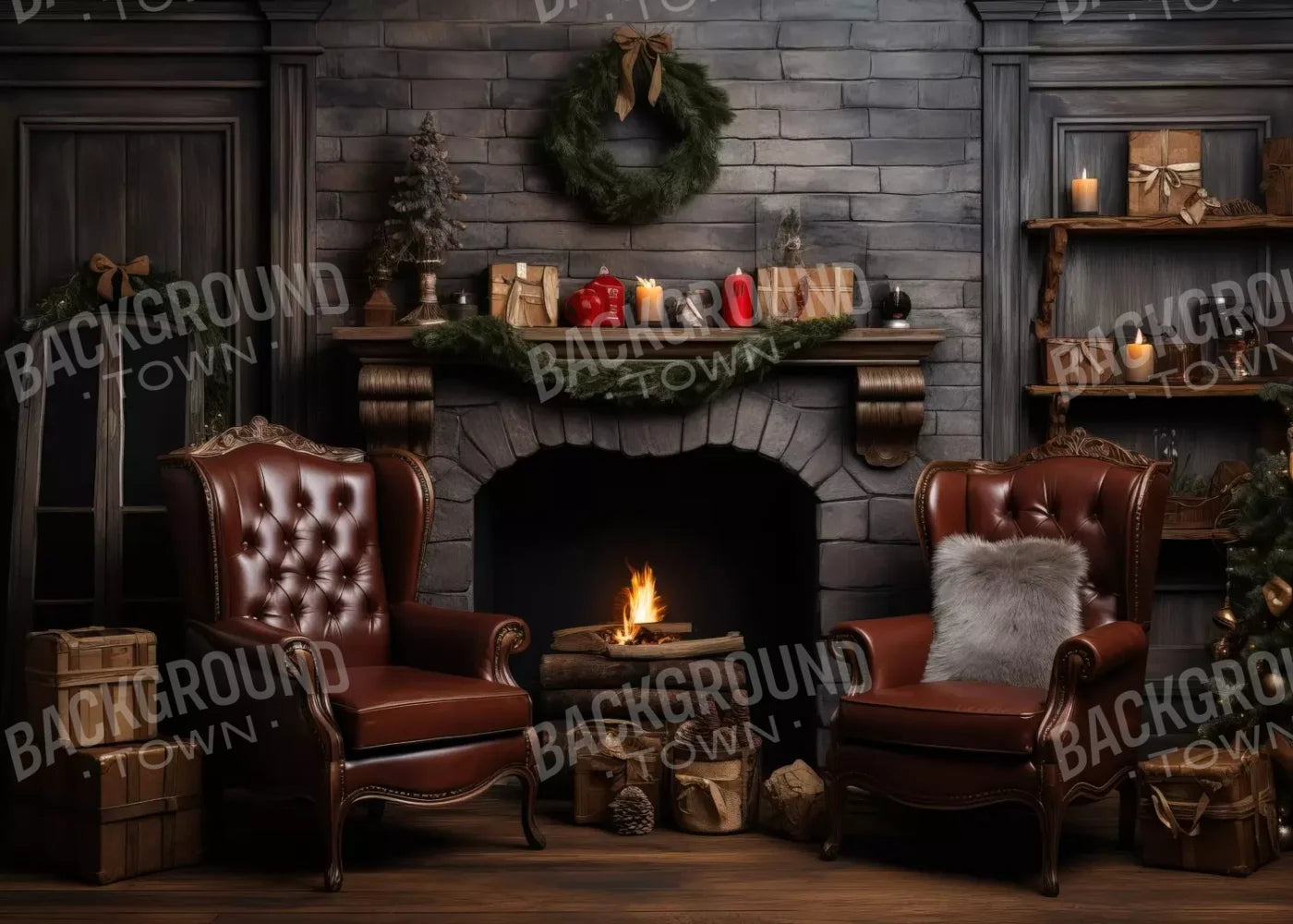 Christmas Peace Iii 7’X5’ Ultracloth (84 X 60 Inch) Backdrop