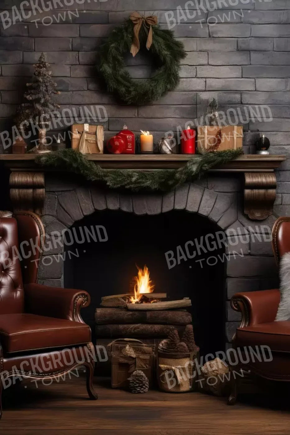 Christmas Peace Iii 8’X12’ Ultracloth (96 X 144 Inch) Backdrop