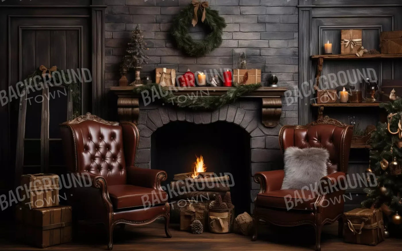 Christmas Peace Iii 8’X5’ Ultracloth (96 X 60 Inch) Backdrop
