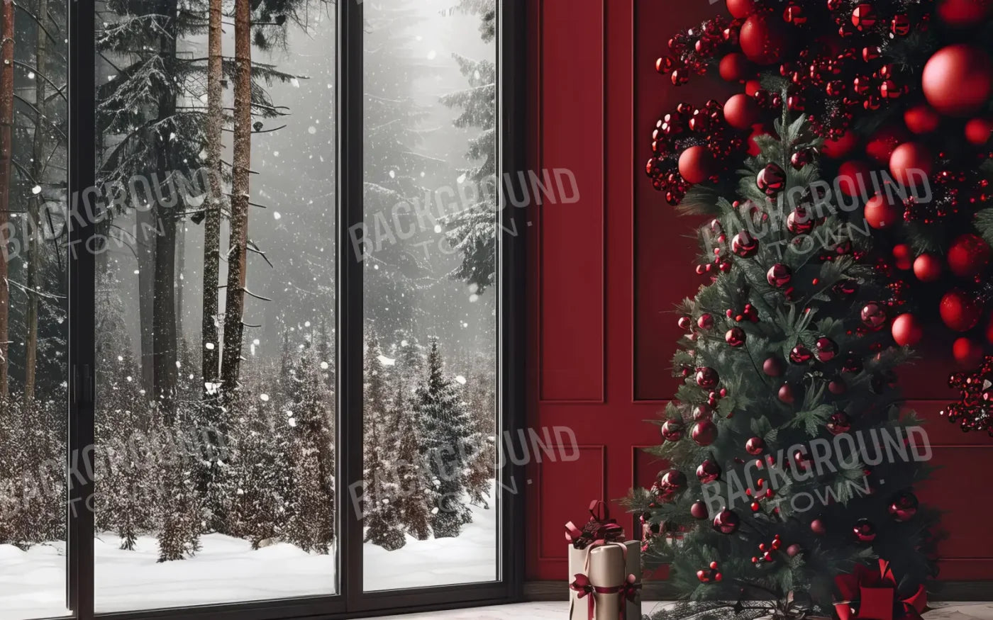 Christmas Room 8’x5’ UltraCloth (96 x 60 inch) Backdrop