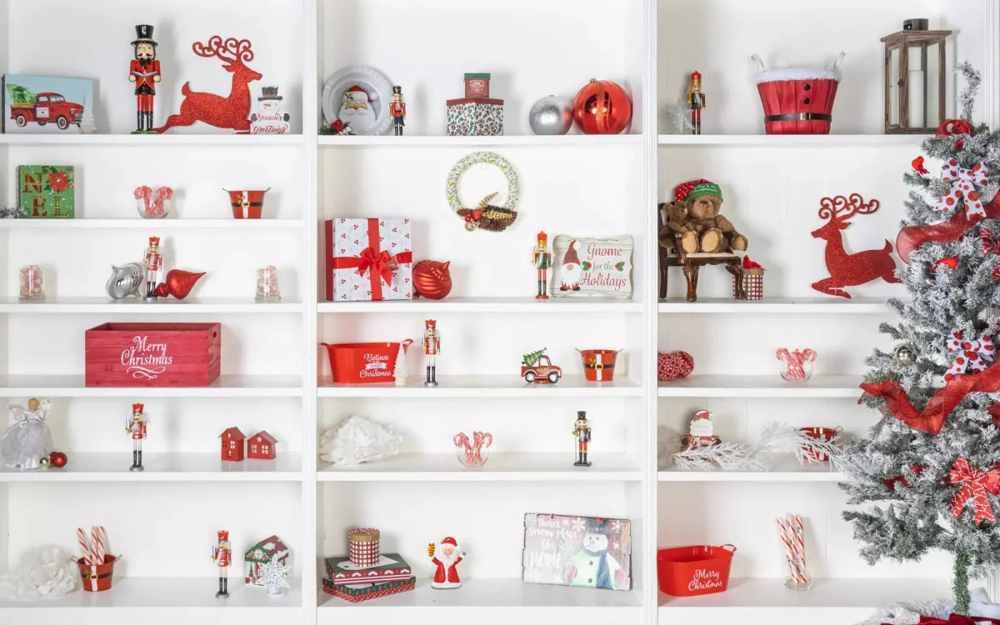 Christmas Shelf 14X9 Ultracloth ( 168 X 108 Inch ) Backdrop