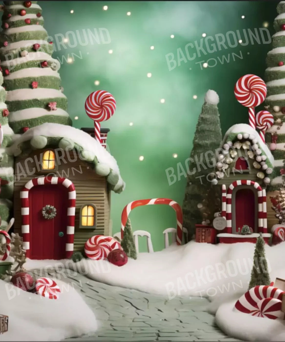 Christmas Town Iii 10’X12’ Ultracloth (120 X 144 Inch) Backdrop