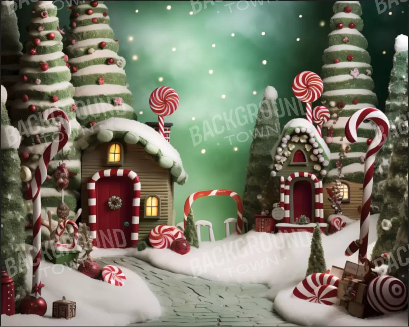 Christmas Town Iii 10’X8’ Fleece (120 X 96 Inch) Backdrop