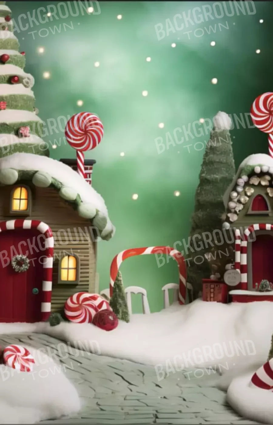 Christmas Town Iii 9’X14’ Ultracloth (108 X 168 Inch) Backdrop