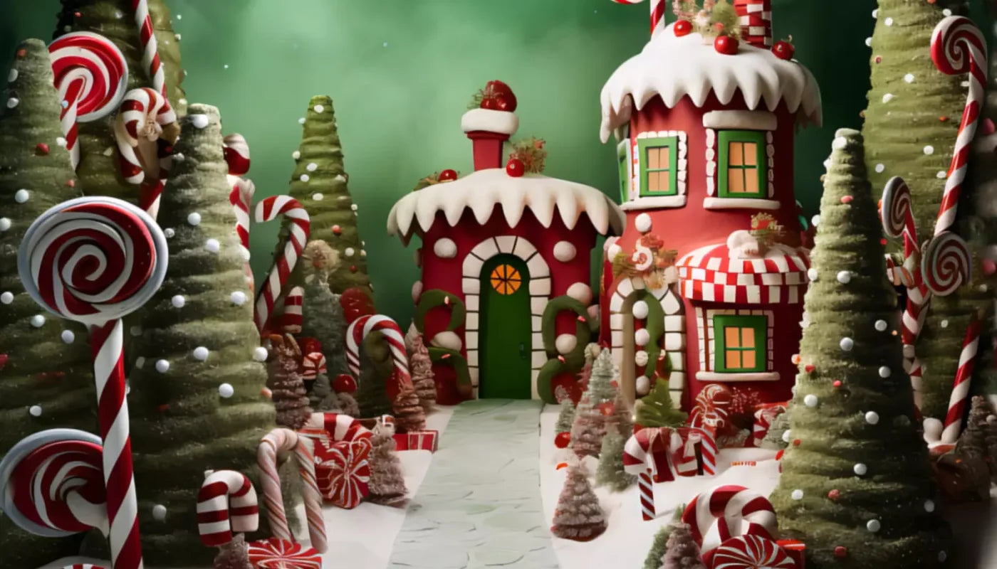 Christmas Town Bundle 10X8 Middle Backdrop