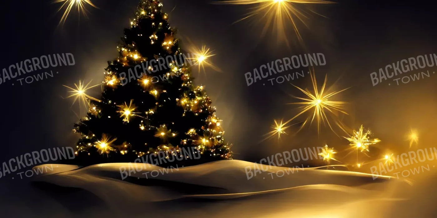 Whimsical Christmas Tree Ii 20’X10’ Ultracloth (240 X 120 Inch) Backdrop