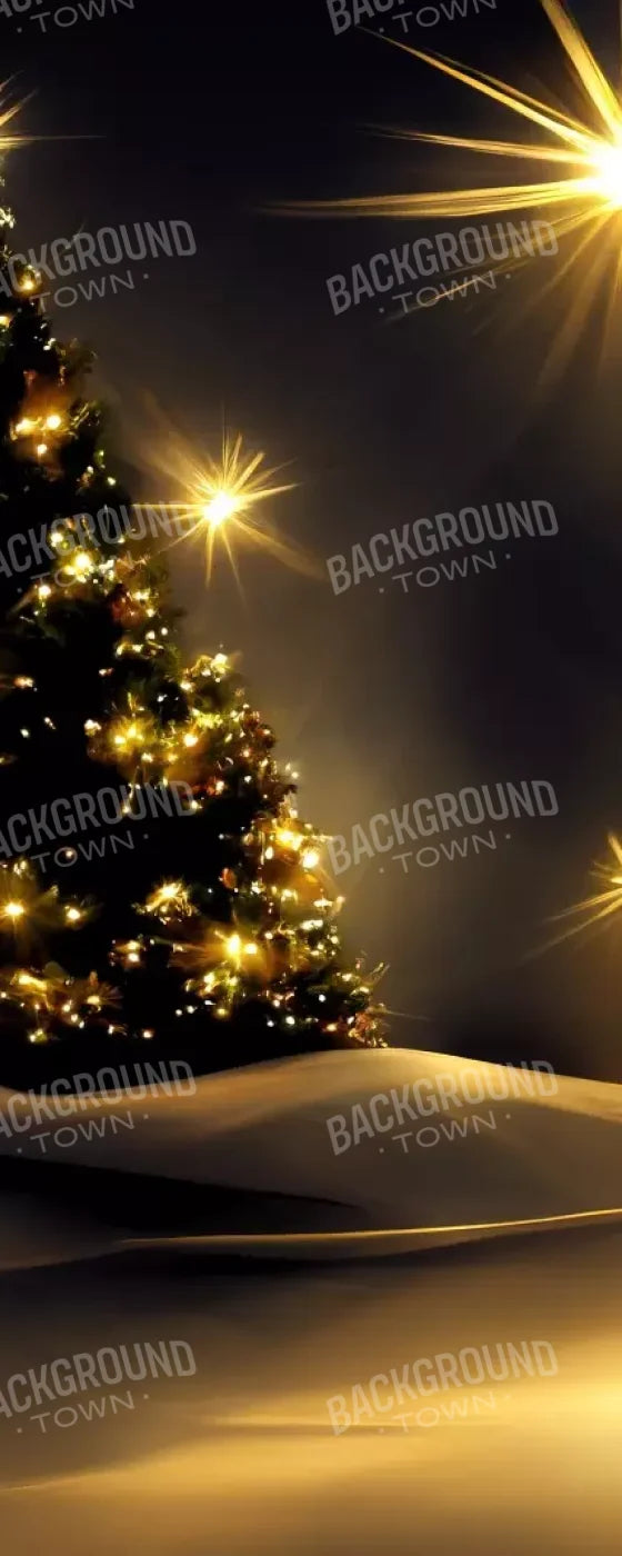 Whimsical Christmas Tree Ii 8’X20’ Ultracloth (96 X 240 Inch) Backdrop