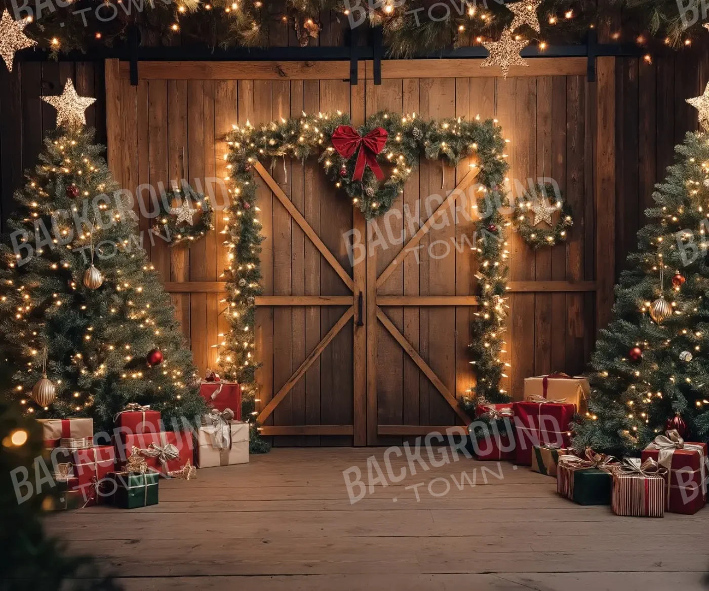 Christmas Tree Barn 12’x10’ UltraCloth (144 x 120 inch) Backdrop