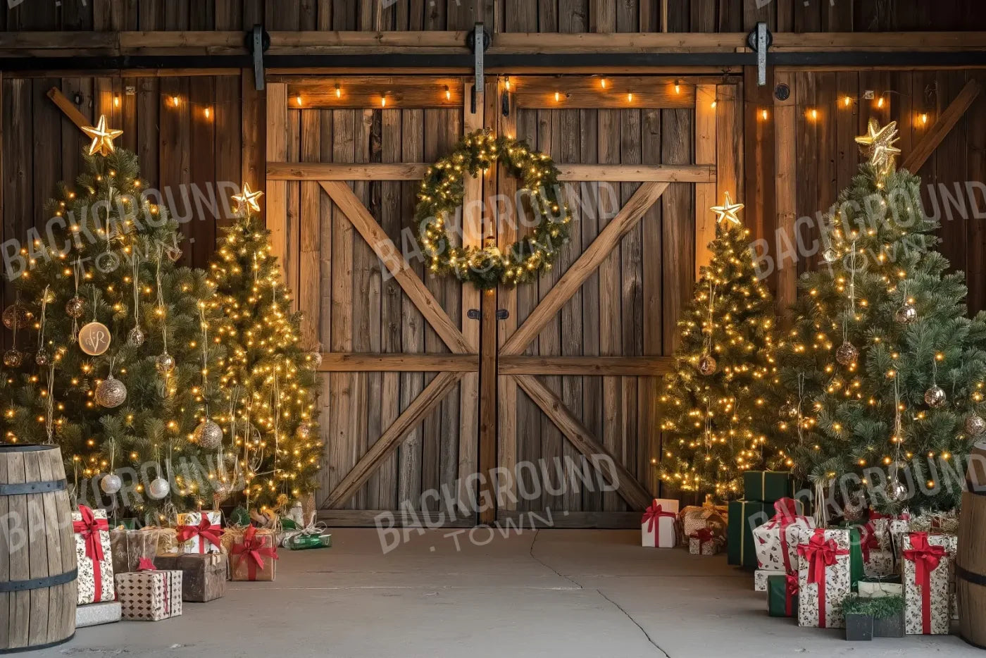Christmas Tree Barn II 12’x8’ UltraCloth (144 x 96 inch) Backdrop
