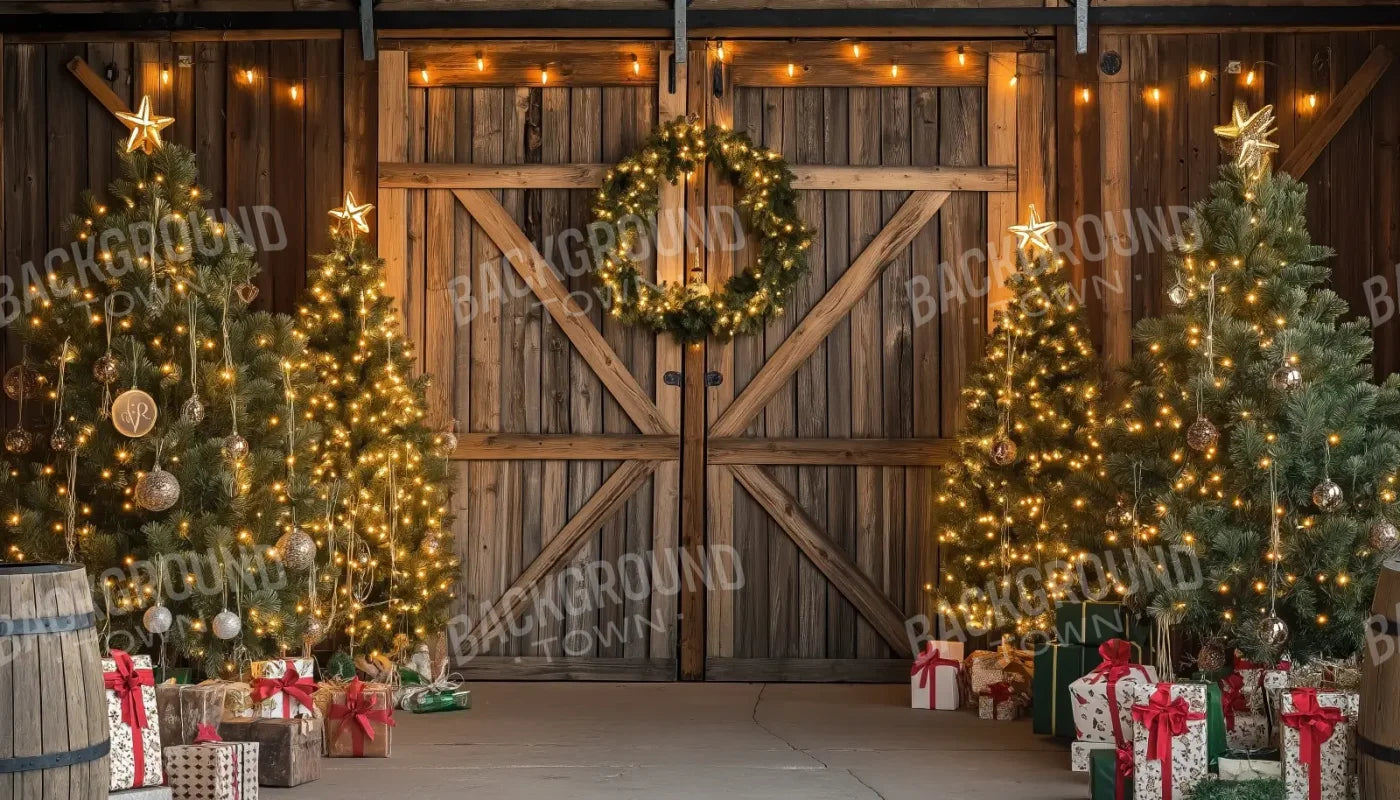 Christmas Tree Barn II 14’x8’ UltraCloth (168 x 96 inch) Backdrop