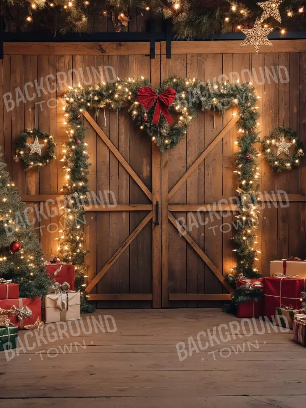 Christmas Tree Barn 6’x8’ Fleece (72 x 96 inch) Backdrop