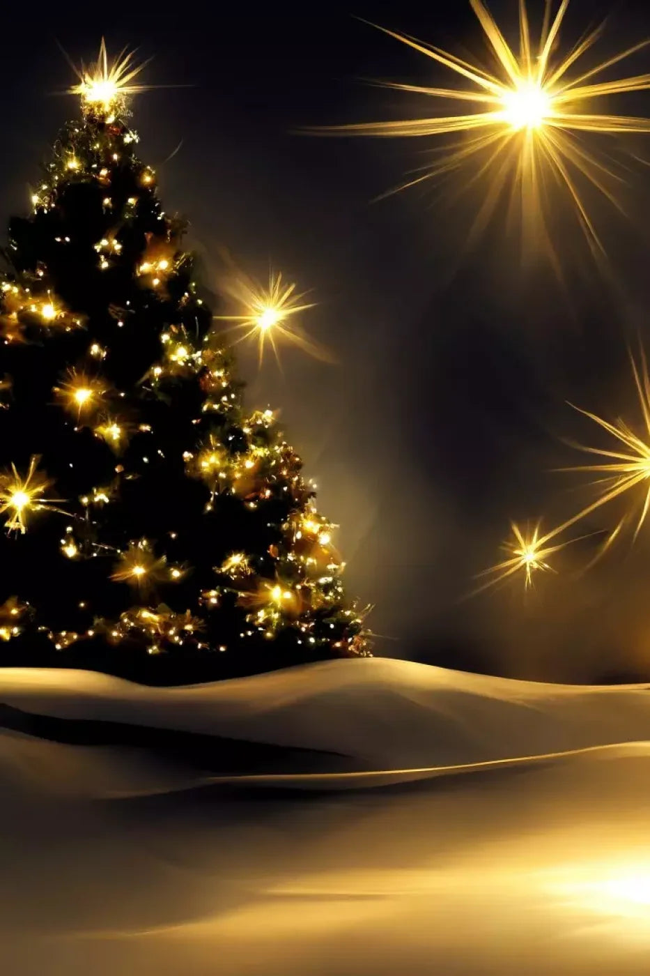 Whimsical Christmas Tree Ii 8’X12’ Ultracloth (96 X 144 Inch) Backdrop