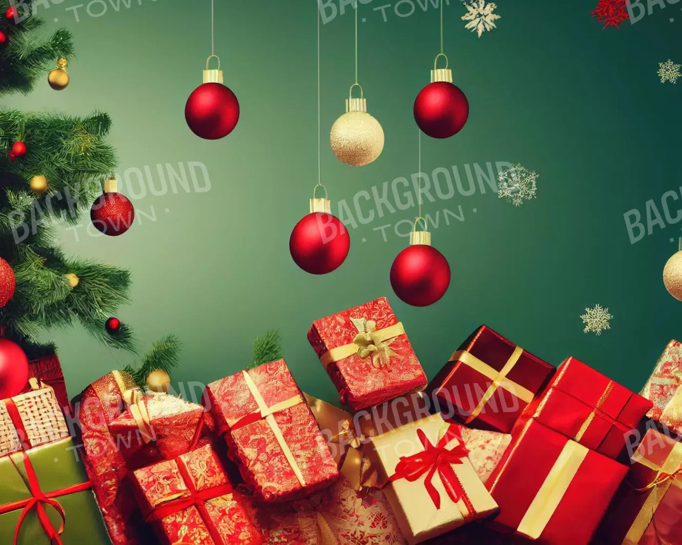 Christmas Wishes 10’X8’ Fleece (120 X 96 Inch) Backdrop