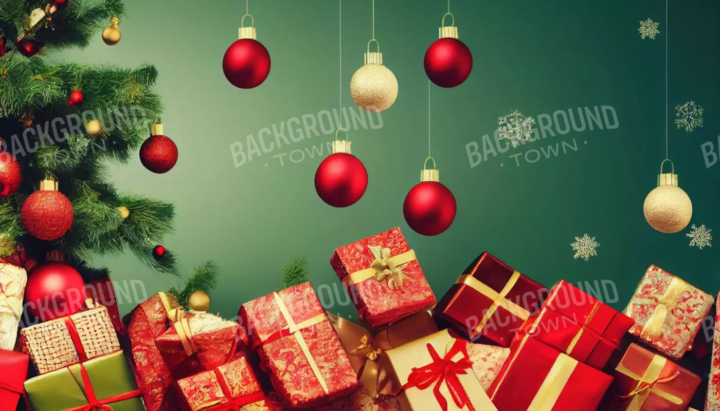 Christmas Wishes 14’X8’ Ultracloth (168 X 96 Inch) Backdrop