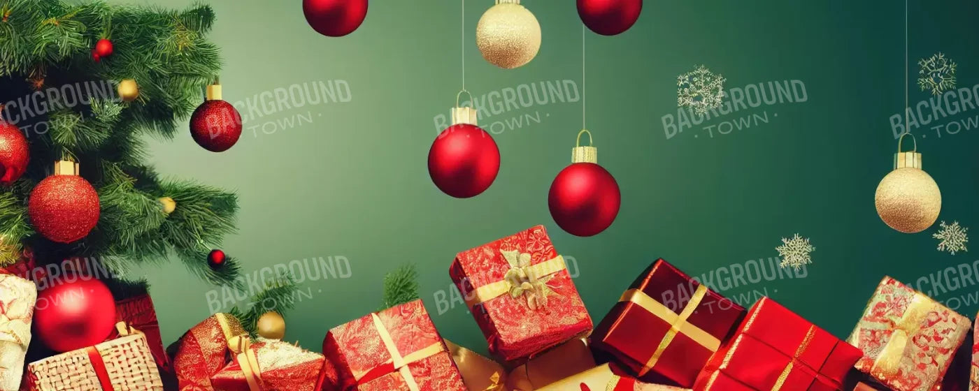 Christmas Wishes 20’X8’ Ultracloth (240 X 96 Inch) Backdrop