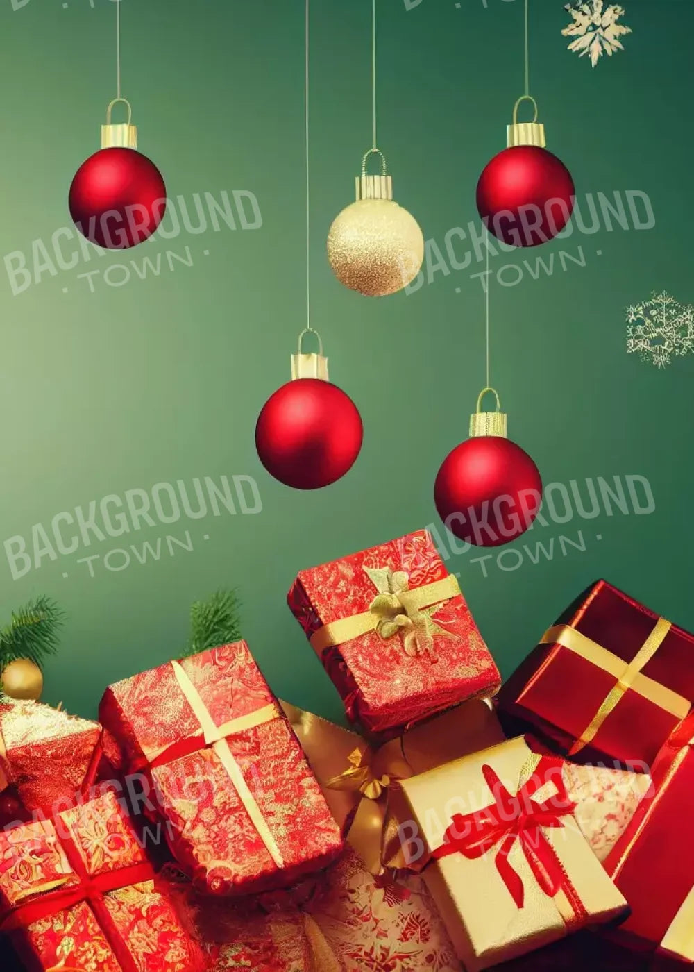 Christmas Wishes 5’X7’ Ultracloth (60 X 84 Inch) Backdrop