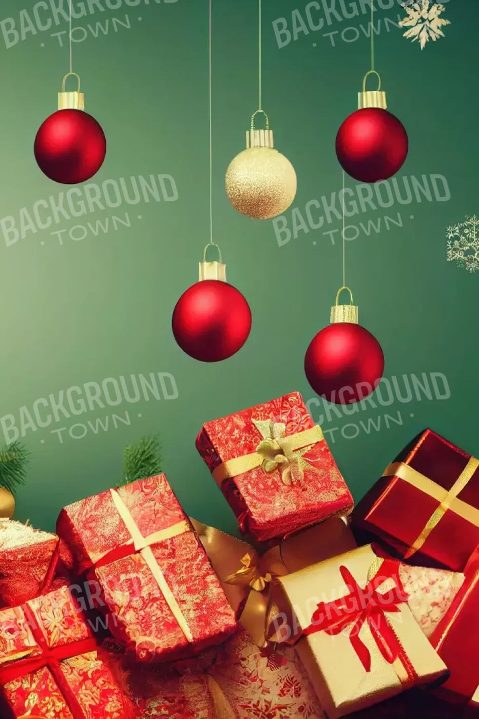 Christmas Wishes 8’X12’ Ultracloth (96 X 144 Inch) Backdrop