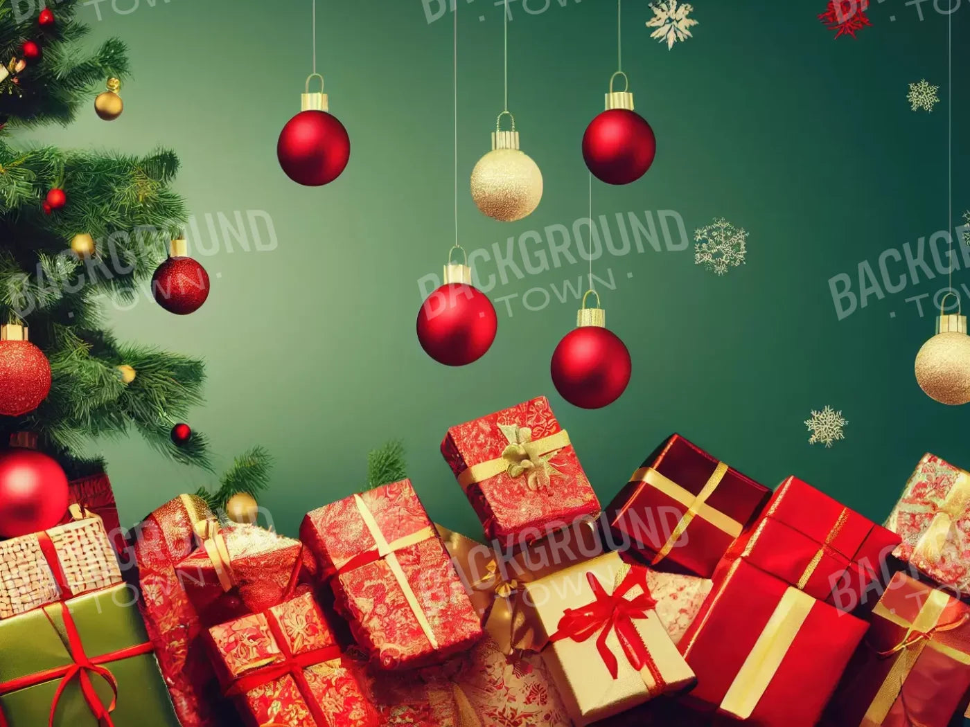 Christmas Wishes 8’X6’ Fleece (96 X 72 Inch) Backdrop