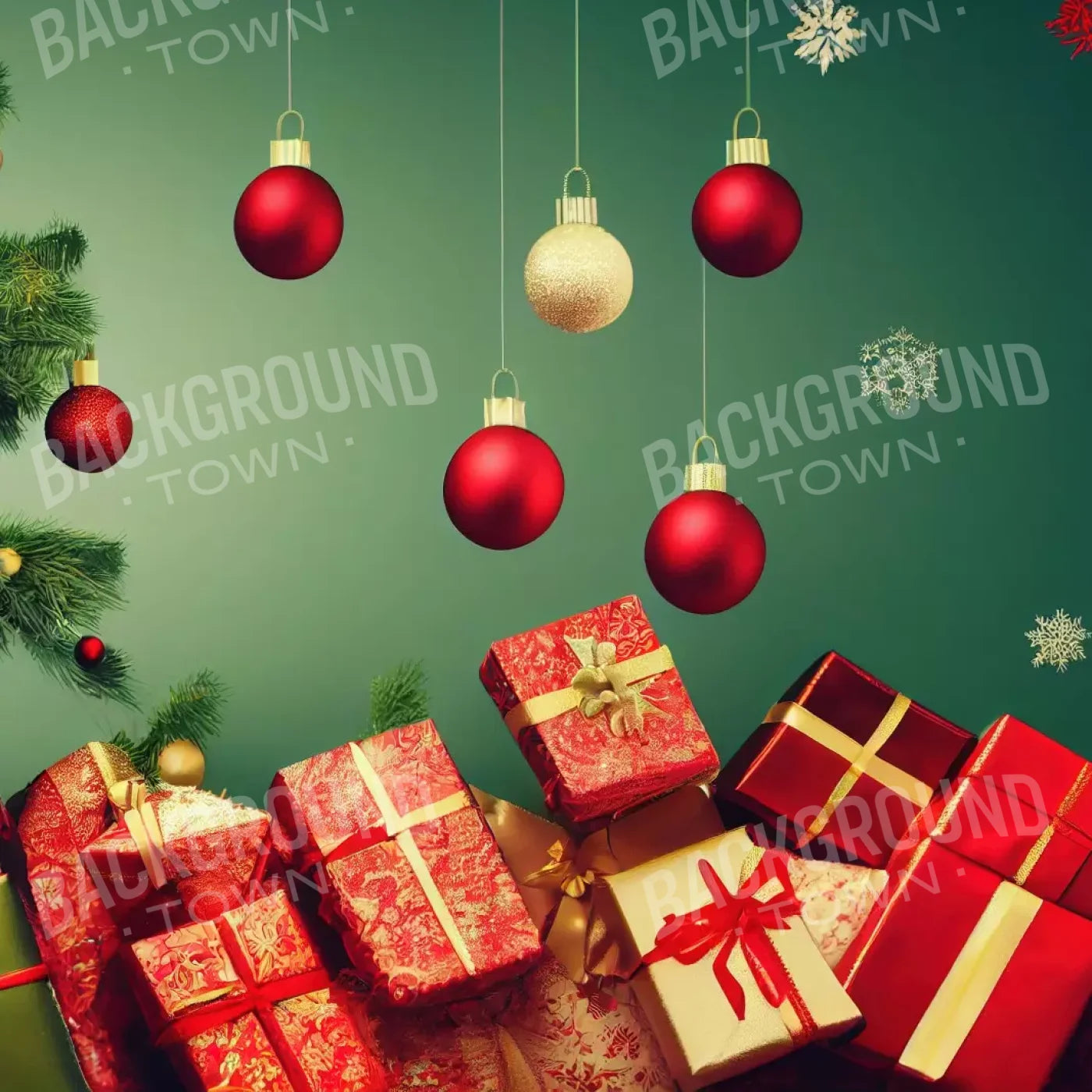 Christmas Wishes 8’X8’ Fleece (96 X Inch) Backdrop