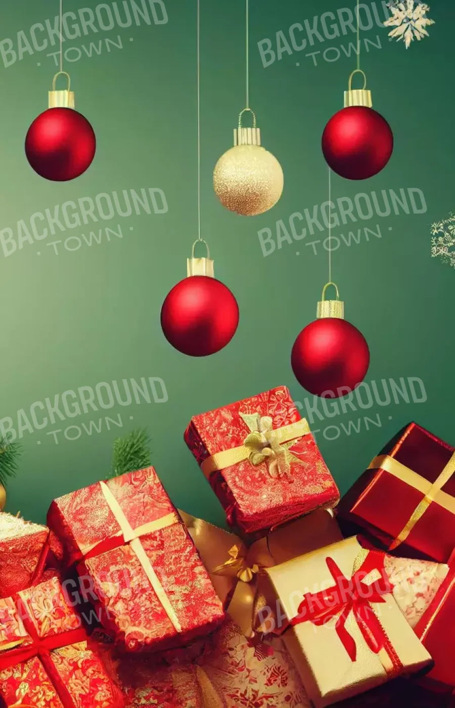 Christmas Wishes 9’X14’ Ultracloth (108 X 168 Inch) Backdrop