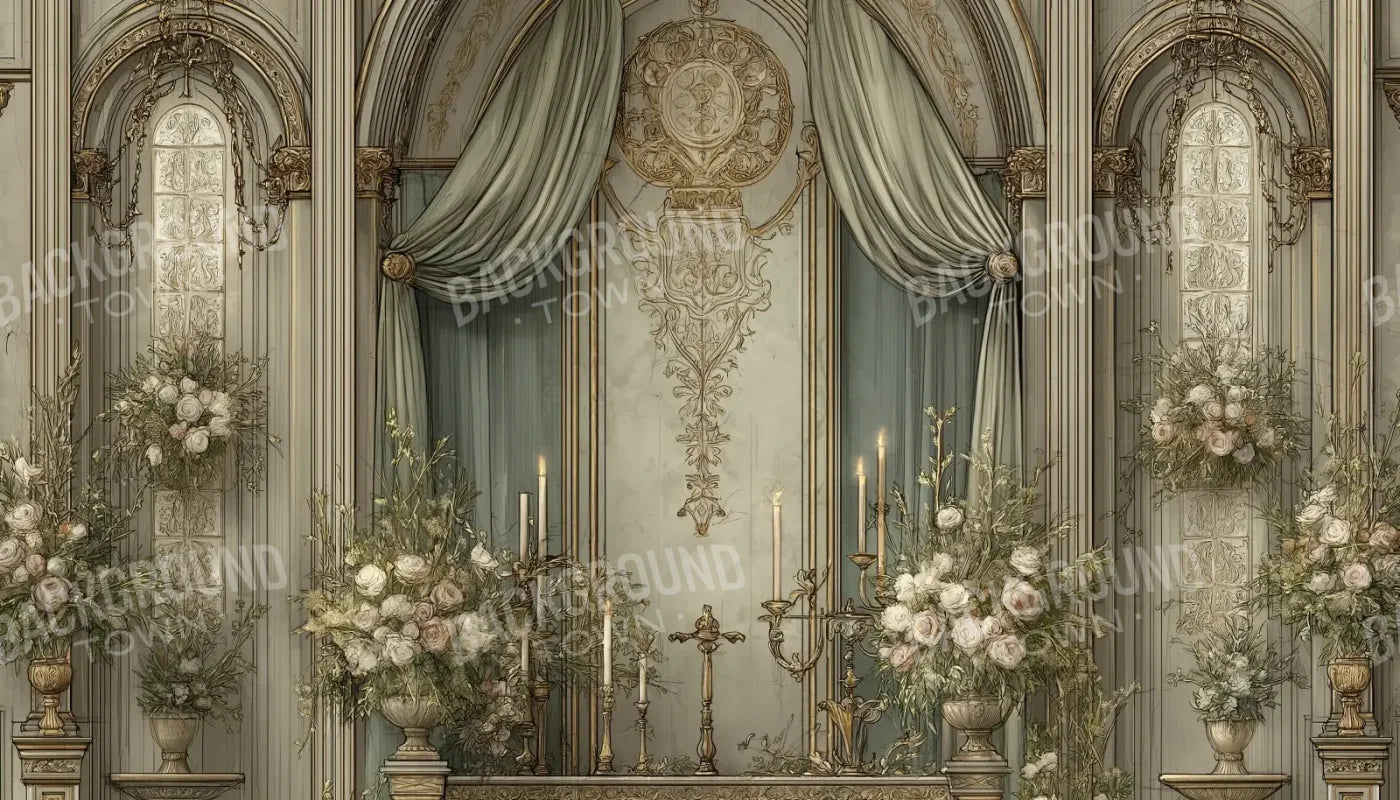 Church Sanctuary 2 14’x8’ UltraCloth (168 x 96 inch) Backdrop