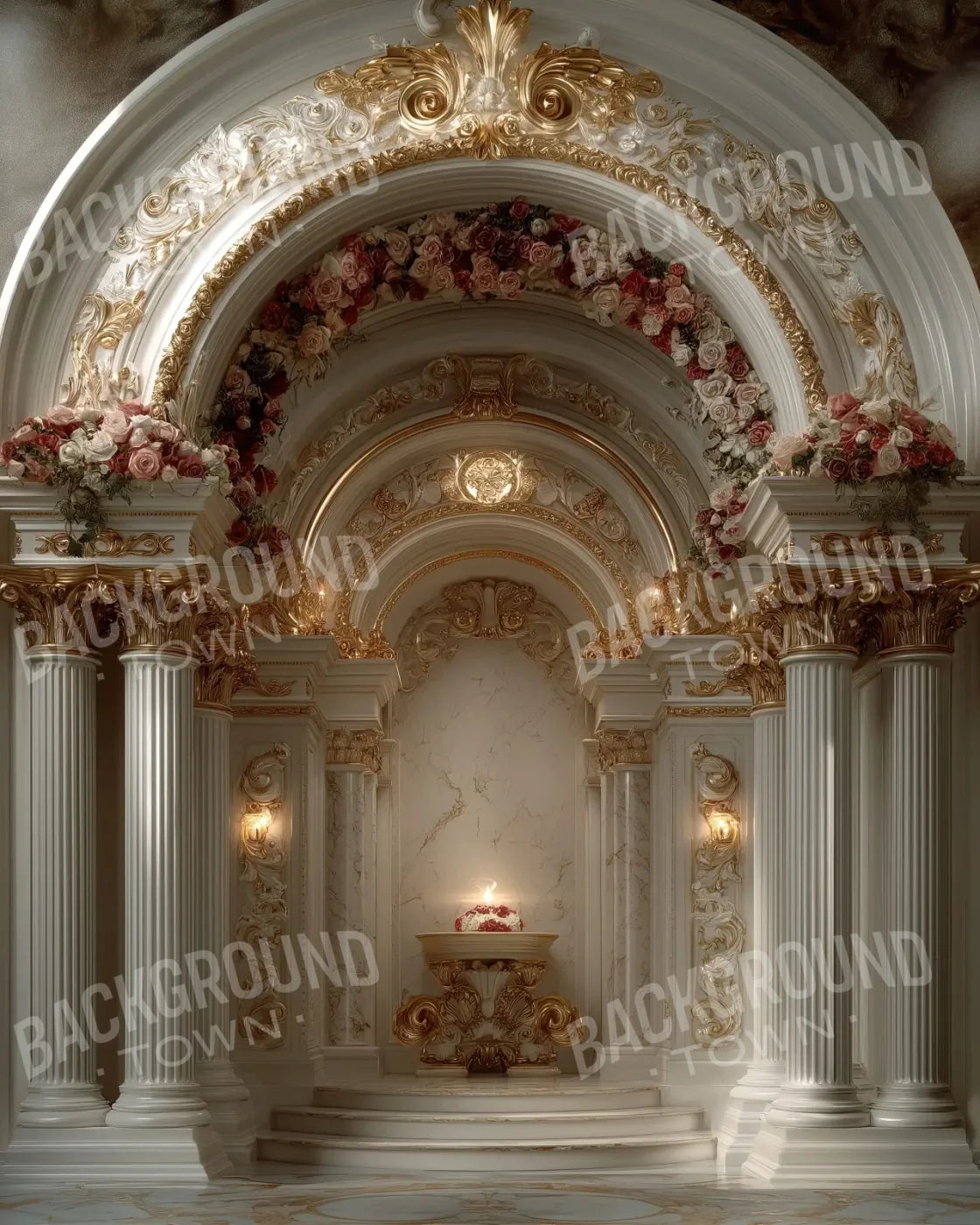 Church Sanctuary 8’x10’ Fleece (96 x 120 inch) Backdrop