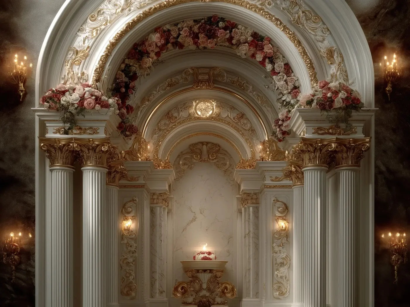 Church Sanctuary 8’x6’ Fleece (96 x 72 inch) Backdrop