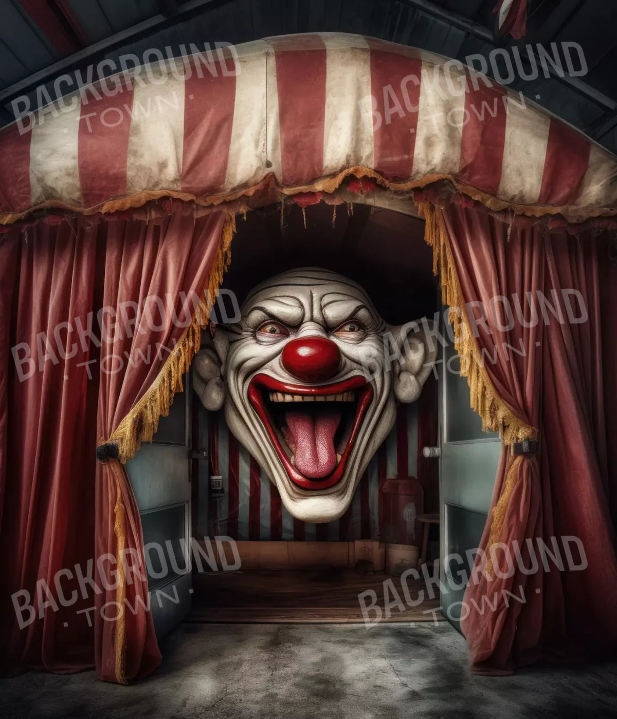 Circus Fright 10X12 Ultracloth ( 120 X 144 Inch ) Backdrop