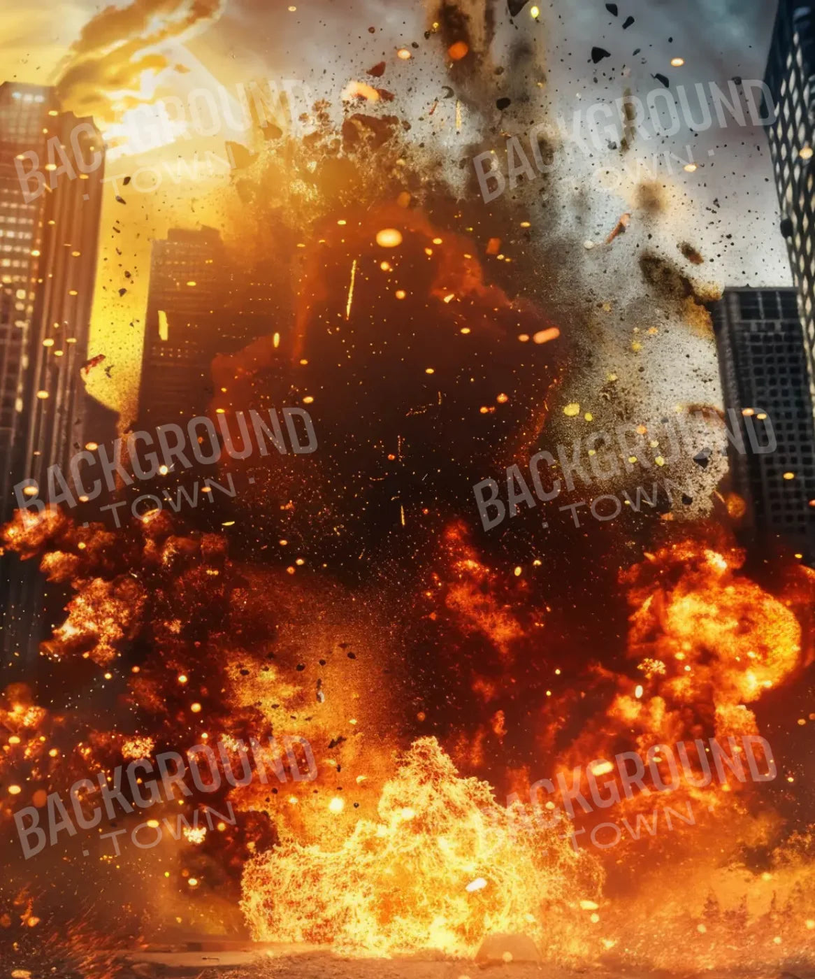 City Explosion 10’x12’ UltraCloth (120 x 144 inch) Backdrop