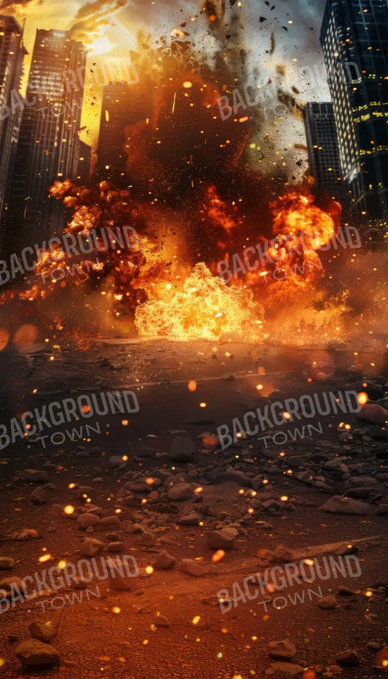 City Explosion Sweep 8’x14’ UltraCloth for Westcott X-Drop Pro (96 x 168 inch) Backdrop