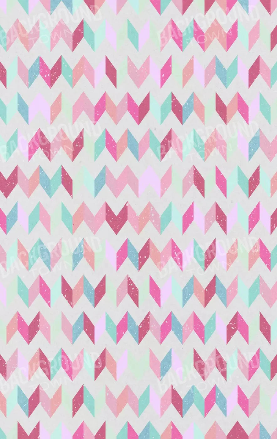 Claire Chevron 10X16 Ultracloth ( 120 X 192 Inch ) Backdrop
