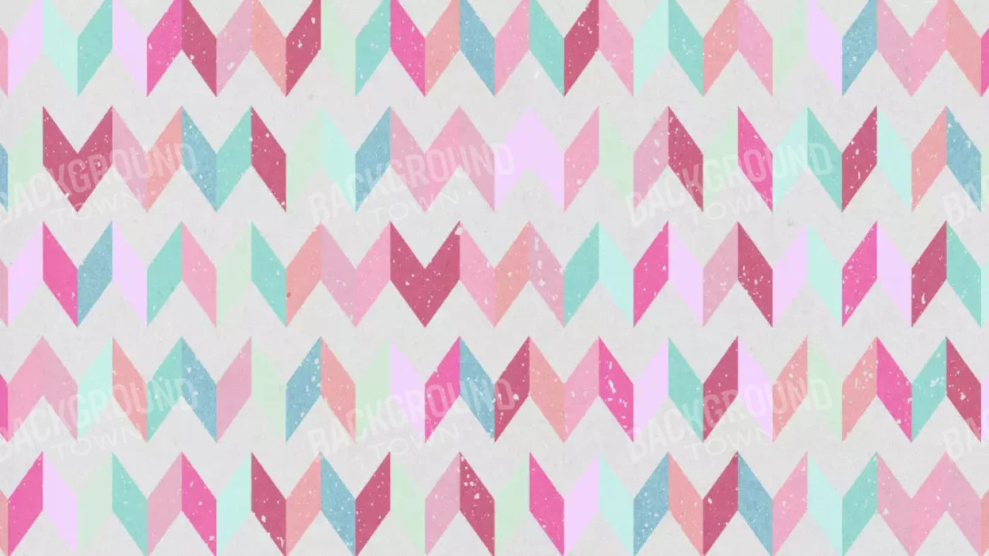 Claire Chevron 14X8 Ultracloth ( 168 X 96 Inch ) Backdrop