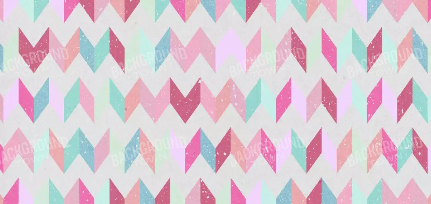 Claire Chevron 16X8 Ultracloth ( 192 X 96 Inch ) Backdrop