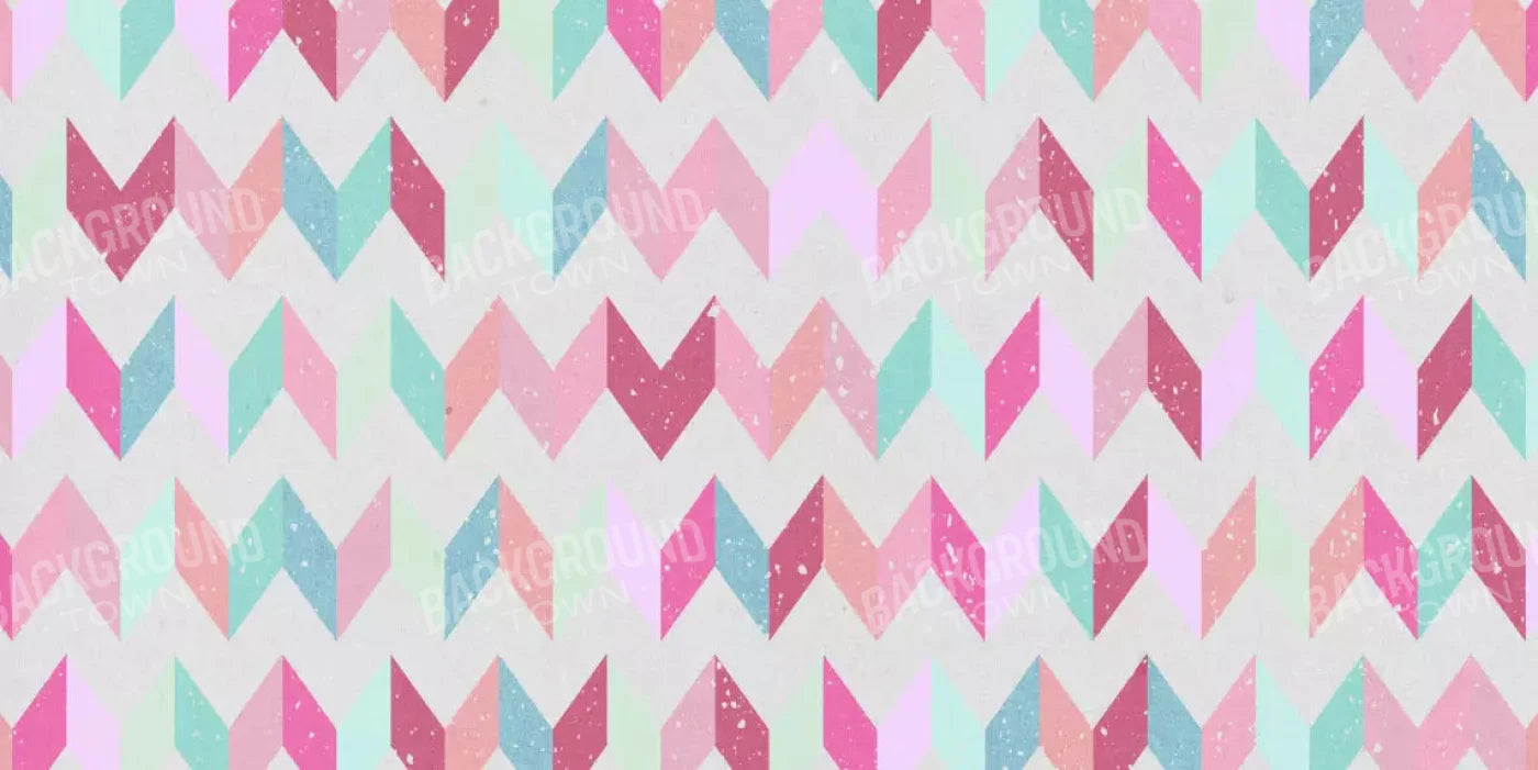 Claire Chevron 20X10 Ultracloth ( 240 X 120 Inch ) Backdrop