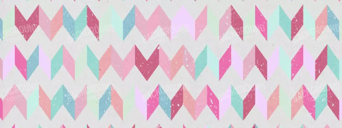 Claire Chevron 20X8 Ultracloth ( 240 X 96 Inch ) Backdrop